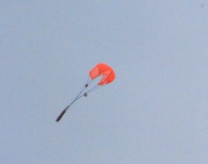Dropsonde on parachute